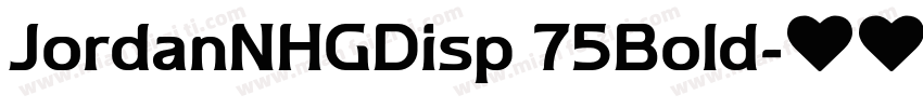 JordanNHGDisp 75Bold字体转换
